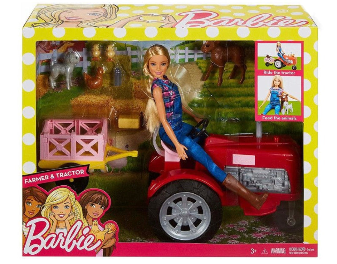 Barbie 2017 Barbie Farmer Tractor Play Set You Can Be Anything Mat A Toy Store On Elm Street