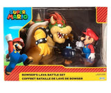 Nintendo Super Mario Bowser’s Lava Battle Set Mario vs Bowser Diorama 2023 Action Figure Set