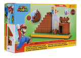 World of Nintendo Super Mario Desert Playset 2.5” Mario Included 2021 Action Figure Set, Switch up the scene with interchangeable Stone Eye accessories, Rocking Statue! Sliding Pokey! Spinning Statue!