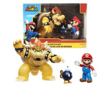 Nintendo Super Mario Bowser’s Lava Battle Set Mario vs Bowser Diorama 2023 Action Figure Set