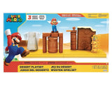 World of Nintendo Super Mario Desert Playset 2.5” Mario Included 2021 Action Figure Set, Switch up the scene with interchangeable Stone Eye accessories, Rocking Statue! Sliding Pokey! Spinning Statue!