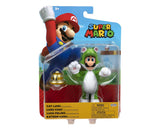 Nintendo Super Mario 4” Cat Luigi with Super Bell 2023 Action Figure Set