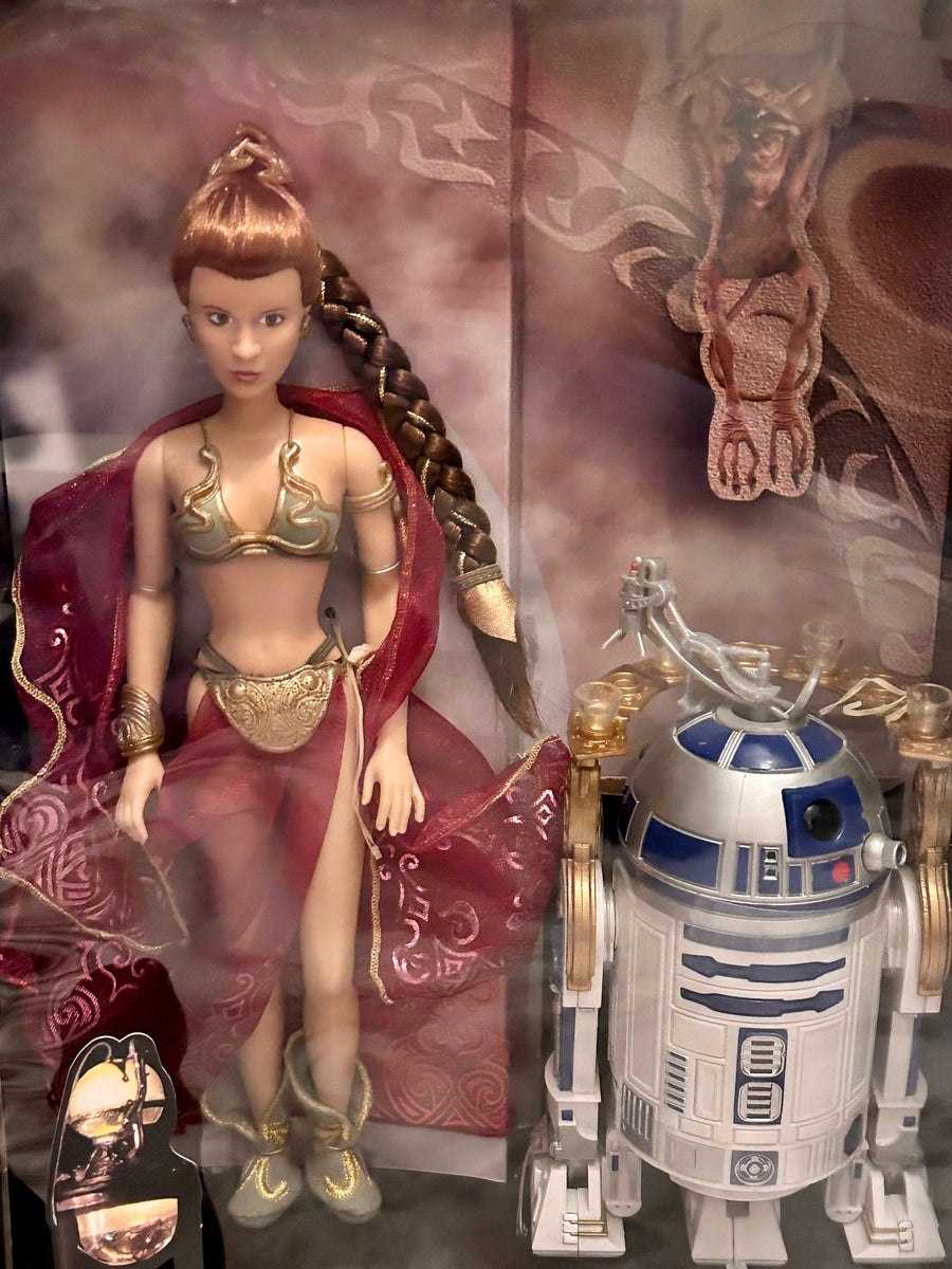 Vintage Star Wars 1998 Princess Leia Organa & R2-D2 as Jabba's