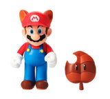 Nintendo Super Mario 2.5” Raccoon Mario Figure with Super Leaf Accessory 2021 New
