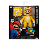THE SUPER MARIO BROS. MOVIE 5 Inch Action Figure 2023 Cat Mario with ? Block New