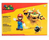 Nintendo Super Mario Bowser’s Lava Battle Set Mario vs Bowser Diorama 2023 Action Figure Set
