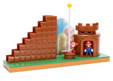 Nintendo Super Mario Course Complete Playset 2.5” Mario Included 2024 Action Figure Set, Spin the backside lever and watch Mario climb the stairs just like the classic in-game moment. Then slide Mario down the flag pole to complete the course!