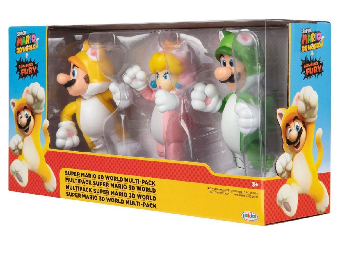 Nintendo Super Mario 3D World Multi-Pack Set 4” Cat Mario