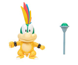 Nintendo Super Mario 4” Orange Shell Lemmy with Magic Wand 2023 Action Figure Set