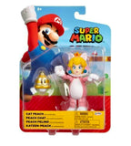 Nintendo Super Mario 4” Mario with Super Mushroom Action Figure Set