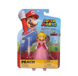 Nintendo Super Mario 4” Peach with Umbrella 2023 Action Figure Set