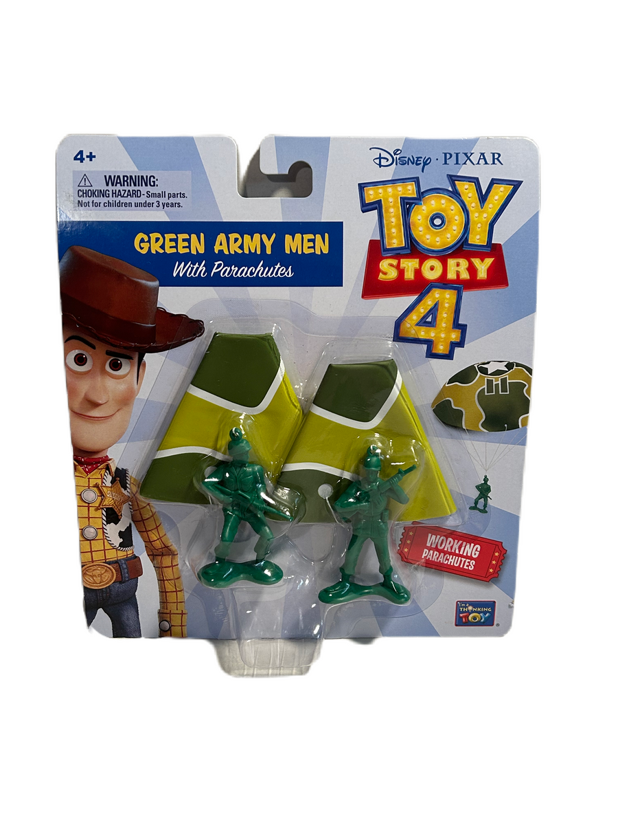 Disney Pixar Toy Story 4 Green Army Men With Working Parachutes