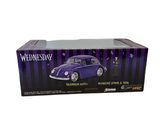 Jada 1:24 Hollywood Rides Wednesday Purple Volkswagen Beetle including Wednesday Adams & Thing figurines Diecast Vehicle 2024