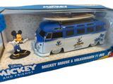 Jada 1:24 Hollywood Rides Disney Mickey and Friends Volkswagen T1 Bus and Mickey Mouse figurine Diecast Vehicle 2022