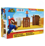 World of Nintendo Super Mario Desert Playset 2.5” Mario Included 2021 Action Figure Set, Switch up the scene with interchangeable Stone Eye accessories, Rocking Statue! Sliding Pokey! Spinning Statue!