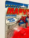 Vintage toy 1990 Marvel Super Heroes Spider-man Captain America Signal Flash Gun Henry Gordy International - A Toy Store On Elm Street