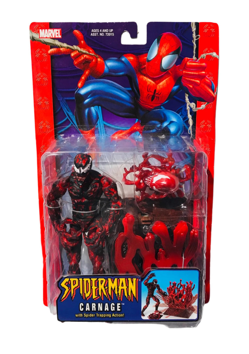 Marvel Spider-Man Carnage with Spider Trapping Action 2004 Toy Biz