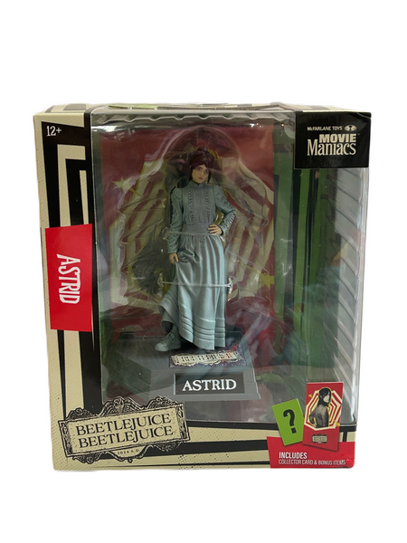 McFarlane Toys 2024 Movie Maniacs Beetlejuice, Beetlejuice Astrid 6" Posed Figure Limited Edition 4,259 Pieces made