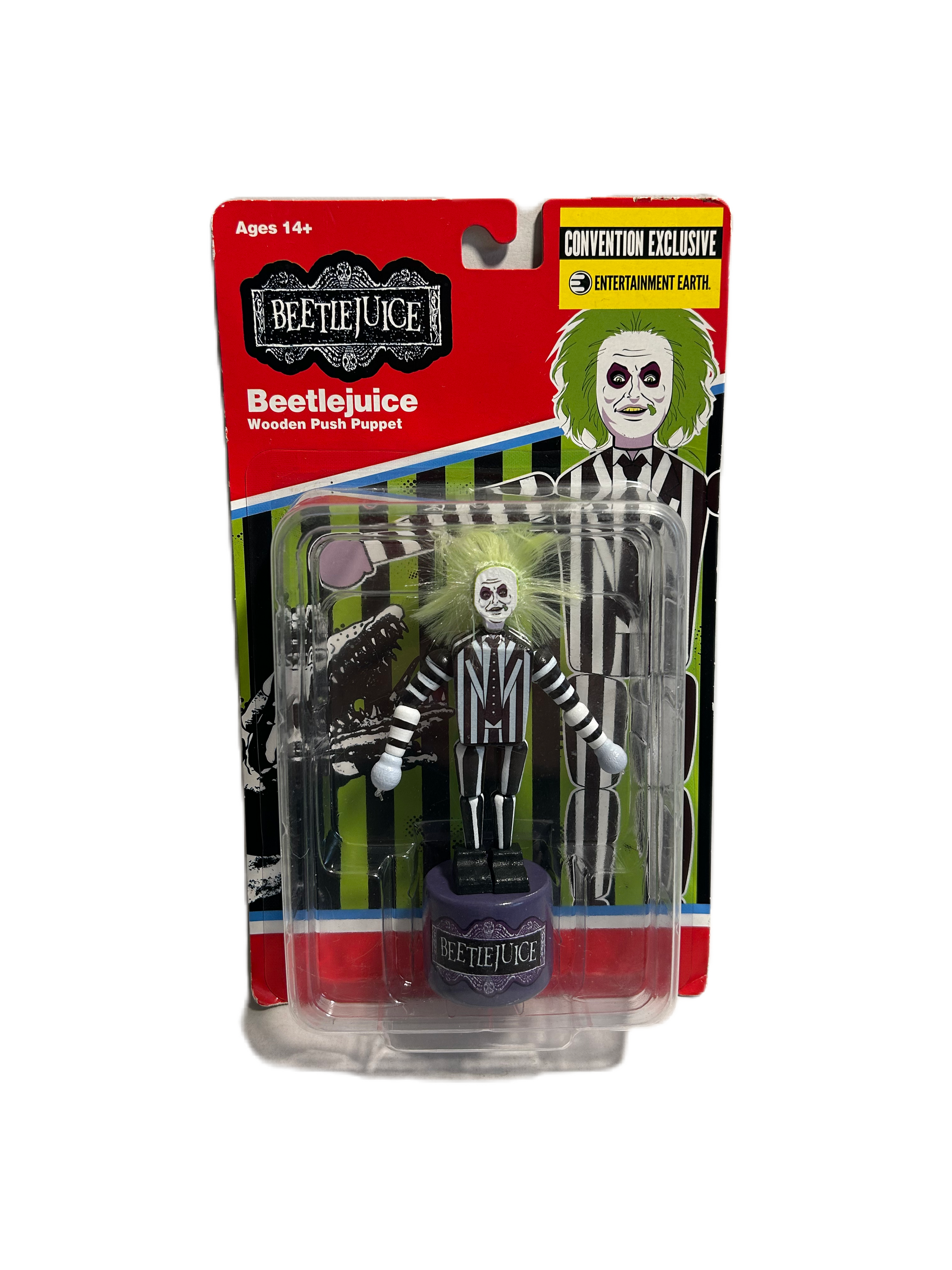 Beetlejuice 2019 Wooden Push Puppet Convention Exclusive Edition