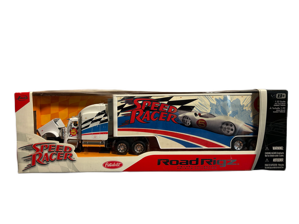 RoadRigz Die Cast Collection 2008 Speed Racer Jada 1:32 Semi Truck with Opening Hood - Package Opened