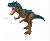Mattel Jurassic World Super Colossal Allosaurus Action Figure, Extra Large Dinosaur Can Swallow 20 Mini Figures, 38-inch Long XL Action Play Toy