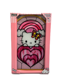 Sanrio 2025 Hello Kitty Print on Glass with Gold Metal Frame and Linked Chain 7.5”x11.25”