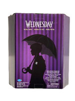 Wednesday Deluxe 6-inch Articulated Figure, 9 pieces, Interchangeable Face Plates and Fashion, Customizable Collectible Figurine, Kids Toys for Ages 3 Up