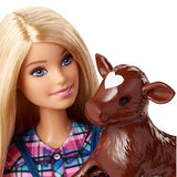 Barbie 2017 Barbie Farmer & Tractor Play Set, You Can Be Anything, Mattel