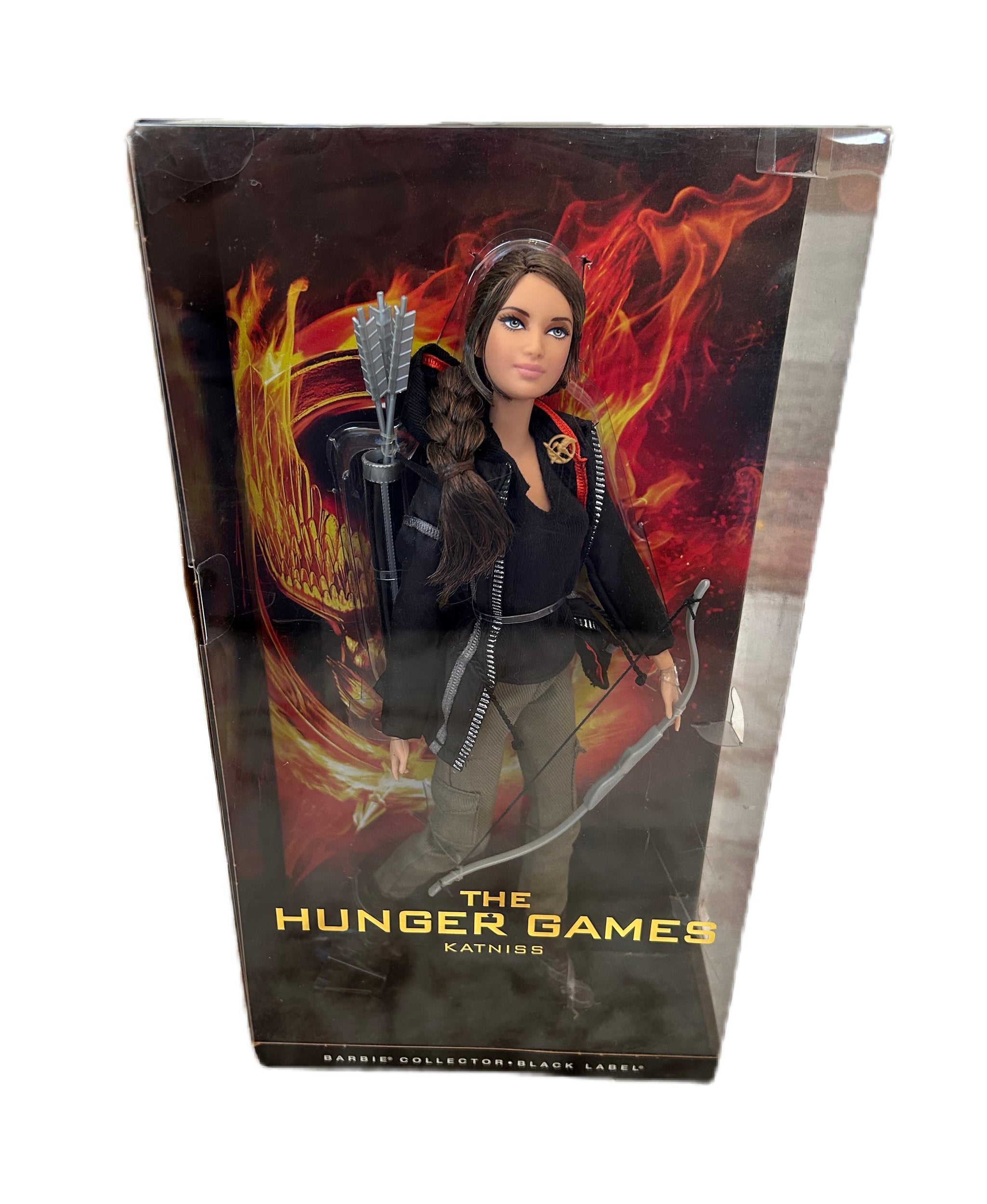 Barbie the hunger games black label katniss doll 2025