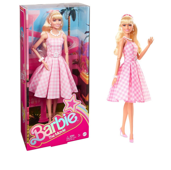 Barbie The Movie Doll, Margot Robbie as Barbie, 2022 Collectible Doll Wearing Pink & White Gingham Dress with Daisy Chain Necklace, Mattel
atoystoreonelmstreet.com