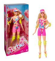 Barbie The Movie Doll, Margot Robbie as Barbie, 2023 Collectible Doll, Skating Doll with Neon Outfit, Retro Gymnastics Suit, Pink Biker Shorts, Sun Shield, Neon Green Hoop Earrings, Skating Equipment, Impala Inline Skates, Mattel
atoystoreonelmstreet.com