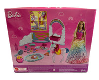 Barbie 2024 Dreamtopia Princess Barbie Rainbow with Pet Unicorn Playset