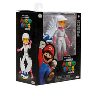 THE SUPER MARIO BROS. MOVIE 5 Inch Action Figure 2023 Peach Figure in Motorcycle Outfit with Spiny Blue Shell