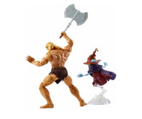 Masters of the Universe Masterverse Revelation Savage He-Man Action Figure with 30+ Articulated Joints, 3 Weapons, Harness & Orko Figure with ‘Floating’ Base, 7-inch Motu Collectible Gift - A Toy Store On Elm Street