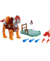 Masters of the Universe Origins Stridor Action Figure, 7 in Tall Robot Horse with Projectile Launcher, 3 Plasma Blasts, Helmet & Bridle with Cord, Collectible Gift for MOTU Fans Ages 6 Years & Older New - A Toy Store On Elm Street