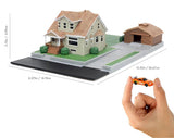 Jada Toys Fast & Furious Nano Hollywood Rides Diorama, Dom Toretto's House Display with Two 1.65" Die-cast Cars, Toys for Kids and Adults (33668) New in Package