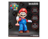 THE SUPER MARIO BROS. MOVIE 5 Inch Action Figure 2023 Mario Figure with Plunger Accessory New