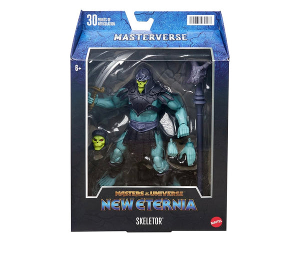 Masters of the Universe Masterverse New Eternia Skeletor 7” Action Figure with Accessories, Collectible for Motu Fans Ages 6 Years & Older - A Toy Store On Elm Street