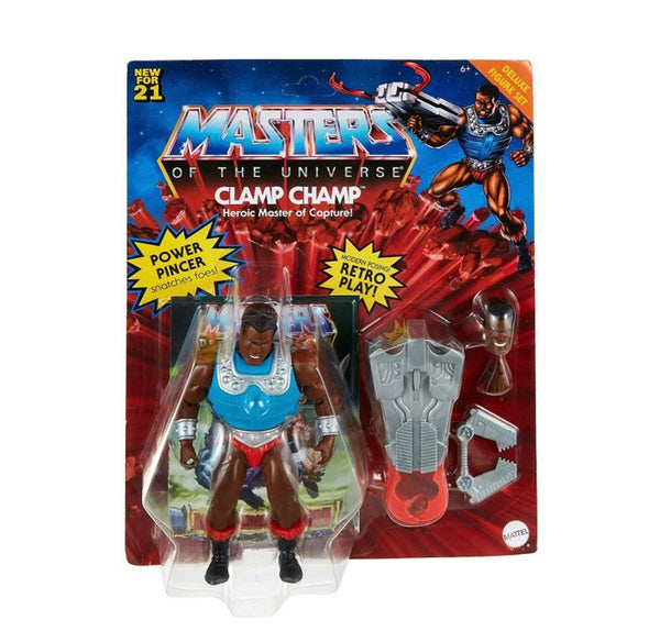 Masters Of The Universe Origins Clamp Champ Deluxe Action Figure Set Power Pincer Retro Play 6” Battle Figures for Storytelling Play and Display, Gift for 6 to 10-Year-Olds and Adult Collectors - A Toy Store On Elm Street
