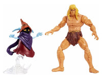 Masters of the Universe Masterverse Revelation Savage He-Man Action Figure with 30+ Articulated Joints, 3 Weapons, Harness & Orko Figure with ‘Floating’ Base, 7-inch Motu Collectible Gift - A Toy Store On Elm Street