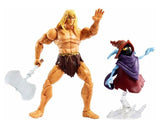 Masters of the Universe Masterverse Revelation Savage He-Man Action Figure with 30+ Articulated Joints, 3 Weapons, Harness & Orko Figure with ‘Floating’ Base, 7-inch Motu Collectible Gift - A Toy Store On Elm Street