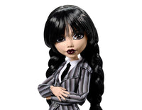 Monster High Wednesday Doll & Accessories, Wednesday Addams Collectible in Nevermore Academy Uniform with Thing & Backpack, Doll Stand. Monster High Wednesday Doll and Accessories, Enid Sinclair Collectible in Pink Fashion with Beret & Backpack, Doll Stan