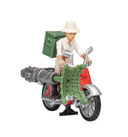 Indiana Jones Worlds of Adventure with Helena Shaw with Motorcycle Action Figure Set, 2.5-inch, Action Figures for Kids Ages 4 and Up