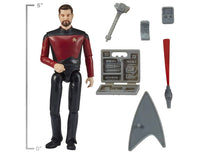 Star Trek The Next Generation Playmates Toys Universe: 5" Commander William Riker Action Figure with Starfleet Gear Accessories, Multi 2022