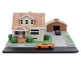 Jada Toys Fast & Furious Nano Hollywood Rides Diorama, Dom Toretto's House Display with Two 1.65" Die-cast Cars, Toys for Kids and Adults (33668) New in Package