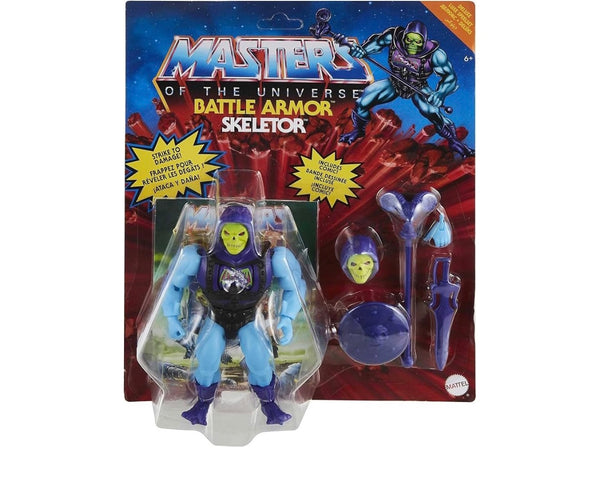 Masters of the Universe Origins Deluxe Skeletor Action Figure Set 6” Battle Character for Storytelling Play and Display, Gift for 6 to 10-Year-Olds and Adult Collectors - A Toy Store On Elm Street