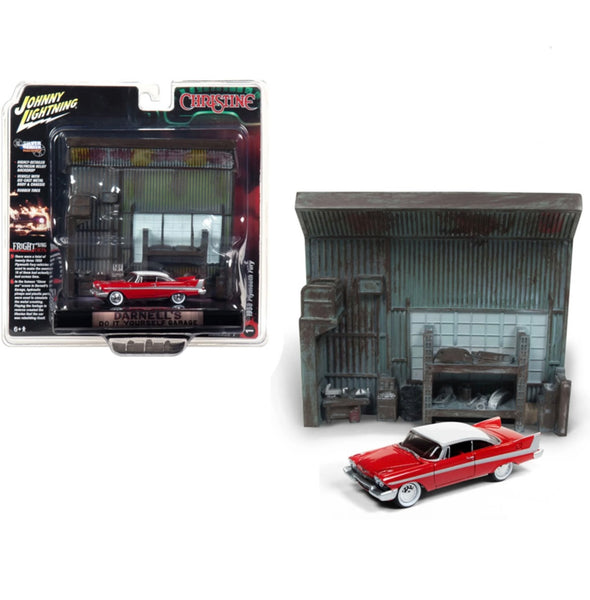Johnny Lightning 1958 Plymouth Fury Diecast Model 1/64 Scale Christine 2018 Diorama