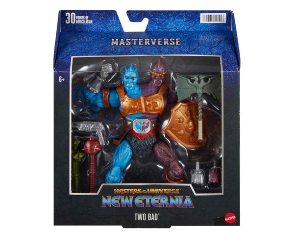 Masters of the Universe Masterverse New Eternia Action Figure Two-Bad, 8” Detailed Articulated MOTU Toy Collectible with Accessories - A Toy Store On Elm Street