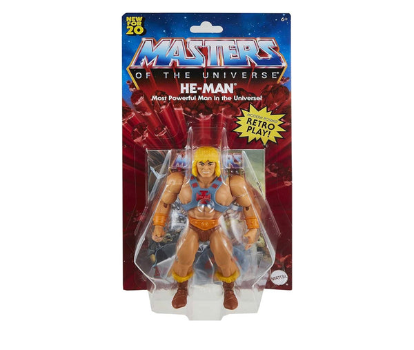 Masters of the Universe Origins 2019 He-Man The Most Powerful Man in the Universe Action Figure, 5.5-inch Collectible MOTU Figure with Accessory Retro Play! @A Toy Store On Elm Street 