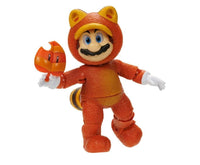 THE SUPER MARIO BROS. MOVIE 5 Inch Action Figure 2023 Tanooki Mario Figure with Leaf Accessory New